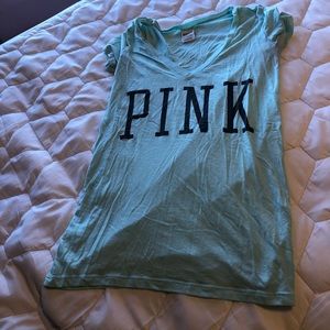 VS PINK mint t-shirt